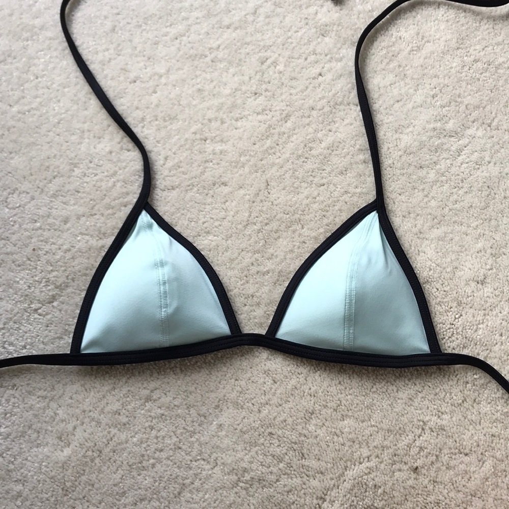 VS Pink Mint Triangle Bikini Top